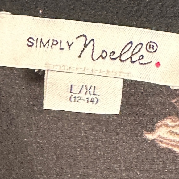 Simply Noelle Floral Button-Up Shirt Size L/XL - Picture 3 of 4